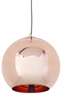 PENDUL BOLLA 45, CUPRU, DIN STICLA METALIZATA, STIL MODERN, B2