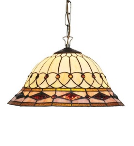 PENDUL DEOSEBIT TIFFANY, COD SP16007+C1, DIN METAL SI STICLA