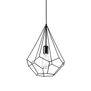 PENDUL DESIGN VINTAGE, NEGRU, AMPOLLA-3 SP1, IDEAL LUX