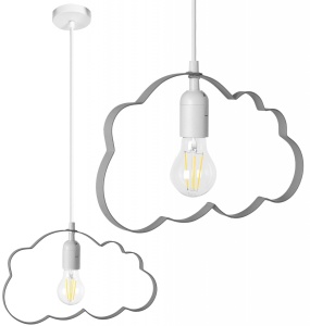 PENDUL GREY CLOUD LH20077-1, 34,5x19,5 cm, GRI, DIN METAL DE INALTA CALITATE, STIL MODERN, TU