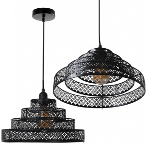PENDUL LH20150, 20x35/75 cm, NEGRU, DIN OTEL SI METAL DE INALTA CALITATE, STIL MODERN, TU