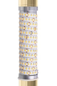 PENDUL LIBRA 60, AURIU/ALB, DIN METAL SI STICLA, STIL MODERN - Img 4