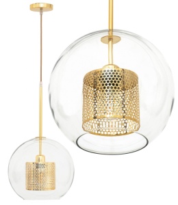 PENDUL LOFT GOLD APP554-1CP, 20 cm, AURIU, DIN OTEL, METAL SI STICLA, STIL MODERN, TU