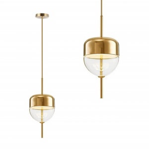 PENDUL METAL GOLD APP551-1CP, 15X37 cm, AURIU, DIN OTEL, METAL SI STICLA, STIL MODERN, TU