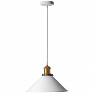 PENDUL PORTO WHITE, ALB, 26x100 cm, DIN METAL, STIL MODERN, TU - Img 2