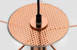PENDUL SANDRA 30, CUPRU/TRANSPARENT, DIN METAL SI STICLA, STIL MODERN, B2 - Img 2