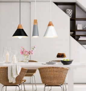 PENDUL SCANDI B GRAY, 14x27/100 cm, GRI, DIN METAL SI LEMN, STIL MODERN, TU - Img 5
