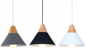 PENDUL SCANDI C GRAY, 23,5x124/100 cm, GRI, DIN METAL SI LEMN DE INALTA CALITATE, STIL MODERN, TU - Img 5