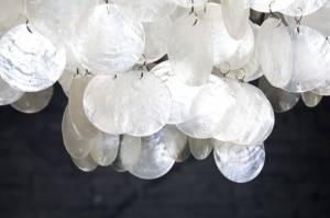 PENDUL SHELL RINGS L 1365 DESIGN MODERN - Img 5