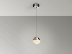 PENDUL SPHERE, 12 CM, CROM, DIN METAL SI POLICARBONAT, STIL MODERN