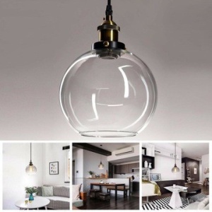 PENDUL VERTO B APP044-1CP / APP045-1CP, 18x19/80 cm, TRANSPARENT SI NEGRU, DIN STICLA SI METAL, STIL MODERN, TU - Img 4