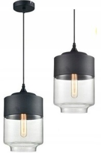 PENDUL ZENIT C BLACK APP020-1CP, 25x18/100 cm, NEGRU, DIN STICLA DE INALTA CALITATE, METAL SI PLASTIC, STIL MODERN, TU