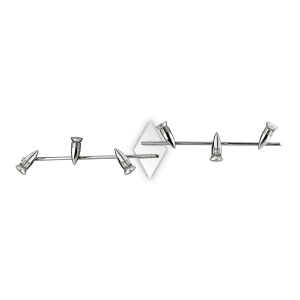 PLAFONIERA ALFA PL6, NICHEL, DIN METAL, STIL MODERN