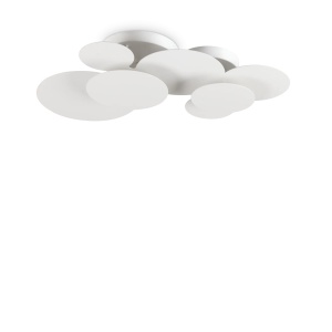PLAFONIERA CLOUD PL D74, ALB, DIN METAL, STIL MODERN