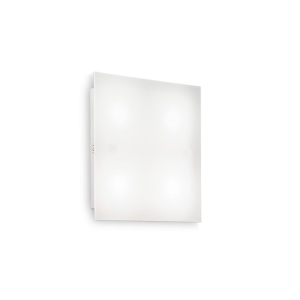 PLAFONIERA FLAT PL1 D20, ALB, DIN METAL, STIL MODERN
