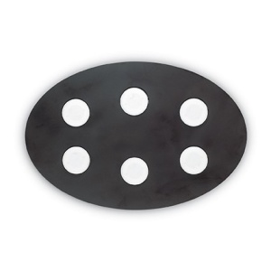 PLAFONIERA LOGOS PL6 NEAGRA 175805 - DESIGN MODERN - IDEAL LUX