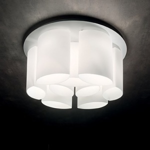 PLAFONIERA MODERNA, ALMOND PL9, ALB, IDEAL LUX