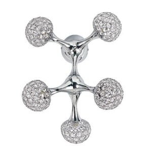 Plafoniera MODERNA CRISTAL NODI PL5
