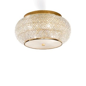 PLAFONIERA PASHA' PL6, AURIU, DIN CRISTAL, STIL MODERN