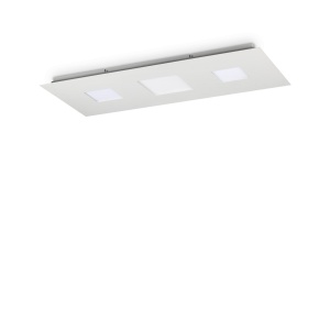 PLAFONIERA RELAX PL D090, ALB, DIN METAL, STIL MODERN