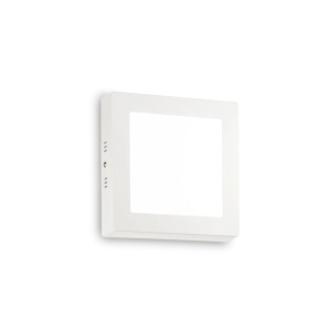 PLAFONIERA UNIVERSAL PL D17 SQUARE, ALB, DIN OTEL, STIL MODERN