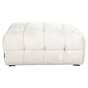 POUF MERROL CREAM FUSION 02, S5153, CONFECTIONAT DIN METAL, SPUMA, LEMN SI 100% POLIESTER, STIL MODERN - Img 2