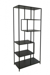 RAFT ORGANIZATOR OFFICE, SLIM LINE 185CM, LEMN SI METAL, COD 44181 - Img 2