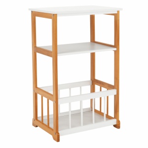 RAFT PRACTIC SIDOR, ALB/NATURAL, DIN LEMN/MDF, STIL MODERN, TK - Img 1
