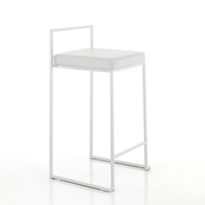 SCAUN BAR, DODO, 77CM, CADRUL DIN METAL SI PIELE ECO, STIL MODERN