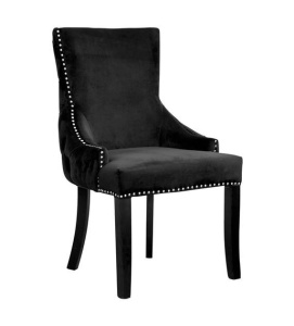SCAUN CONFORTABIL EDWARD, NEGRU, STIL CLASIC
