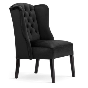 SCAUN CONFORTABIL WERONICA, NEGRU/NEGRU, STIL CLASIC