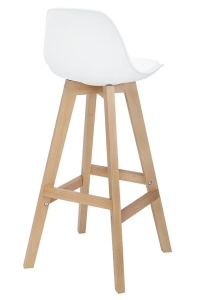 SCAUN DE BAR ALB HOKER DENWER STIL MODERN B2 - Img 2