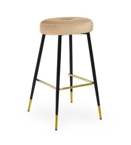 SCAUN DE BAR CONSU 60, BEJ/AURIU/NEGRU, STIL MODERN