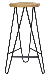 SCAUN DE BAR DIN STEJAR DESCHIS HOKER RAW STIL MODERN INDUSTRIAL