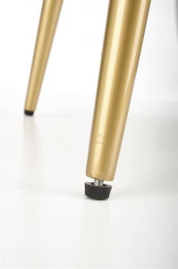SCAUN DE BAR H-115, NEGRU/AURIU, TAPITAT CU CATIFEA, STIL MODERN, HALMAR - Img 6