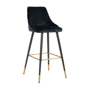SCAUN DE BAR, IMANI S4476 Quartz Black 800/AURIU, CONFECTIONAT DIN 100% POLIESTER SI METAL, RICHMOND INTERIORS