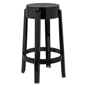 SCAUN DE BAR NEGRU HOKER CHARLES 75, STIL MODERN B2 - Img 1