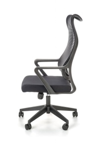 SCAUN DE BIROU LORETO, GRI/NEGRU, TAPITERIE DIN TEXTIL/PLASA SI PICIOARE DIN METAL, STIL MODERN - Img 3