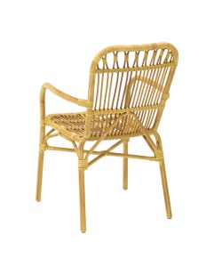 SCAUN DE TERASA BAMBOO TRP, REALIZAT DIN ALUMINIU SI TEHNORATAN, CULOARE BEJ, PENTRU UZ COMERCIAL, ARTIM GROUP SELECTION - Img 8