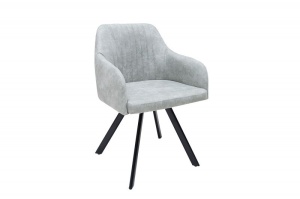 SCAUN ,DESIGN VINTAGE/INDUSTRIAL, LUCCA, GRI/NEGRU, COD 38310 - Img 5