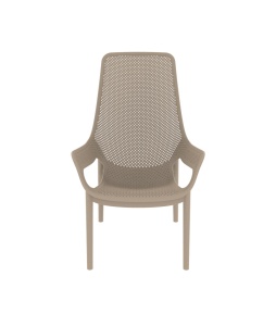 SCAUN DIN PLASTIC PENTRU TERASA AERO LUNGO 33 , CULOARE BEJ, PENTRU UZ COMERCIAL, ARTIM GROUP SELECTION