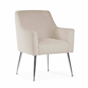 SCAUN DINING AMADEUS, BEJ/CROM, STIL MODERN