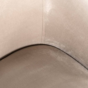 SCAUN DINING AVANTI, KHAKI/NEGRU, TAPITERIE DIN CATIFEA SI PICIOARE DIN METAL, STIL MODERN B2 - Img 6