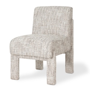 SCAUN DINING BUCKY, CONFECTIONAT DIN LEMN, SPUMA, ARCURI SI TEXTIL, BEJ, STIL MODERN