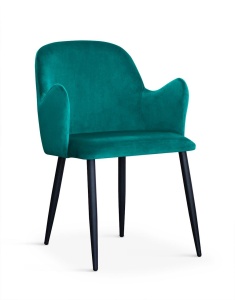 SCAUN DINING CAMEL TURCOAZ/NEGRU TAPITERIE DIN CATIFEA STIL MODERN