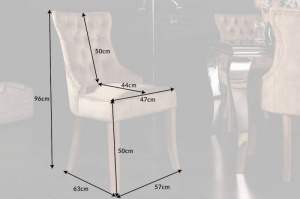 SCAUN DINING, CASTLE, COD 40468, DIN CATIFEA MARO SI LEMN, DESIGN CLASIC - Img 7