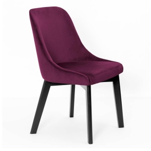 SCAUN DINING IVAN, BORDO/NEGRU,STIL MODERN