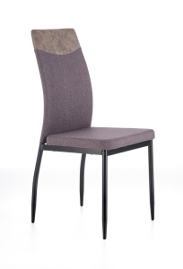 SCAUN DINING K276 GRI MIAMI/NEGRU STIL MODERN HALMAR - Img 1