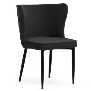 SCAUN DINING MODENA, NEGRU/NEGRU, STIL MODERN