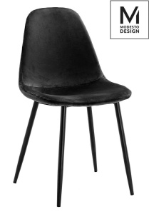 SCAUN DINING NEGRU, DIN CATIFEA, LUCY STIL MODERN B2